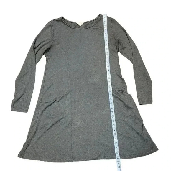 Loft Outlet Lounge Gray Dress Medium Long Sleeves Pockets Round Neck - Picture 5 of 10